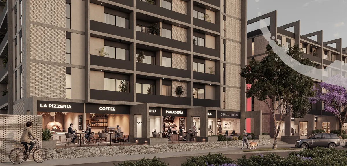 Comercios a pie de calle: cafetería, panadería y restaurantes
